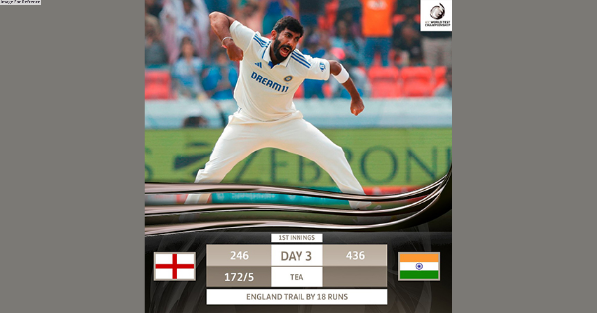IND vs ENG: England end the second session at 172/5 at Tea in Hyderabad (Day 03, Tea)